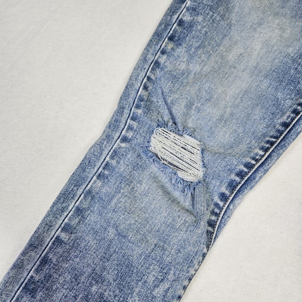 True Religion Womens 29 Jean Halle High Rise Stonewash Stretch Distressed Retro - Picture 6 of 16